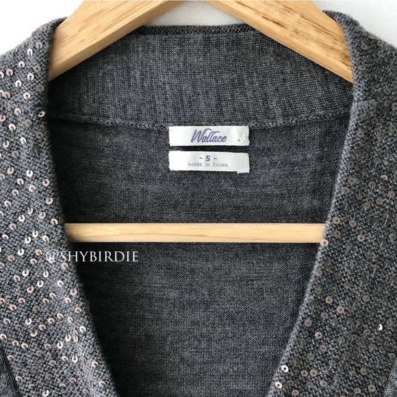 Madewell Wallace Sequin 100% Merino Wool Vest - Picture 4 of 15